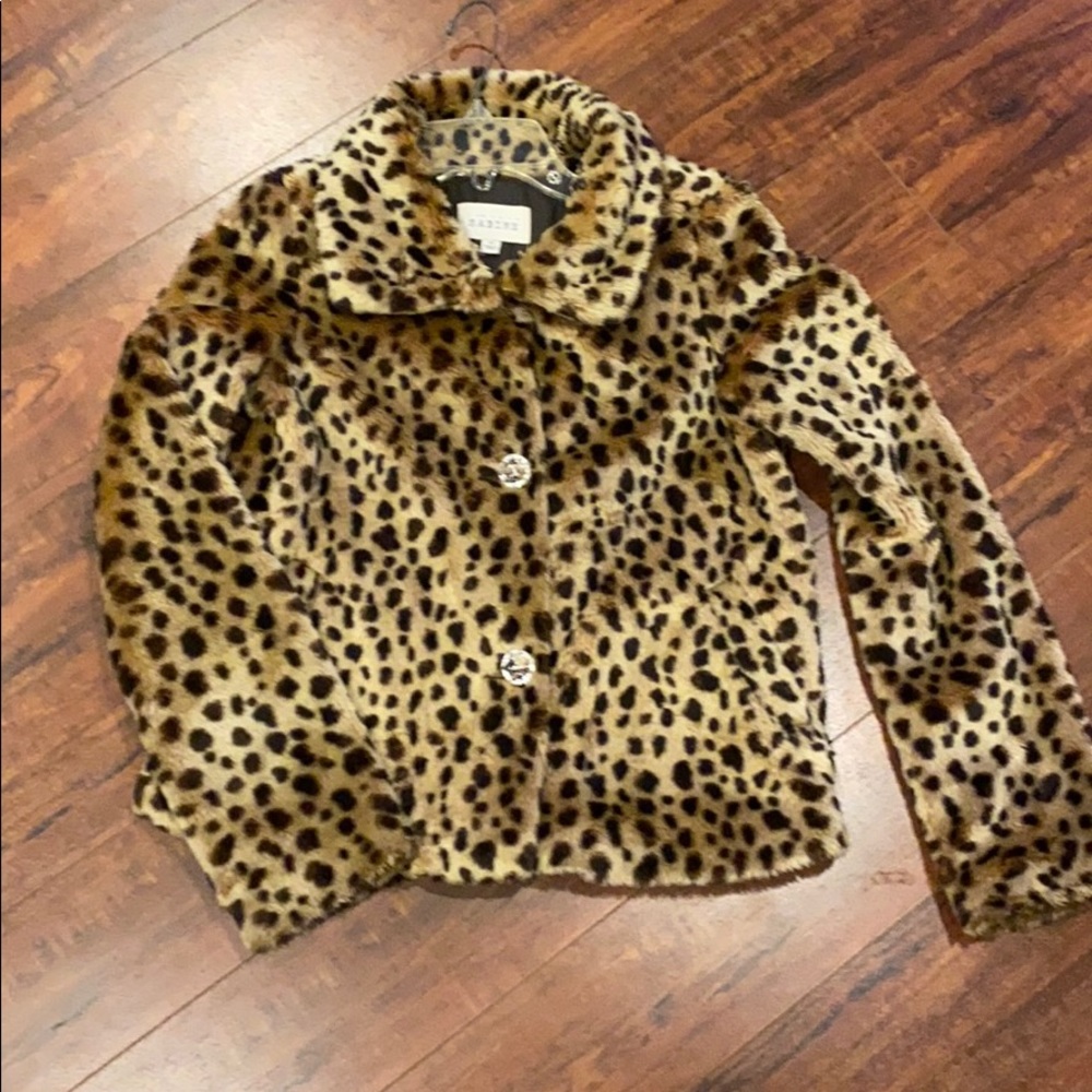 Leopard fur jacket by Sabine. SZ XS